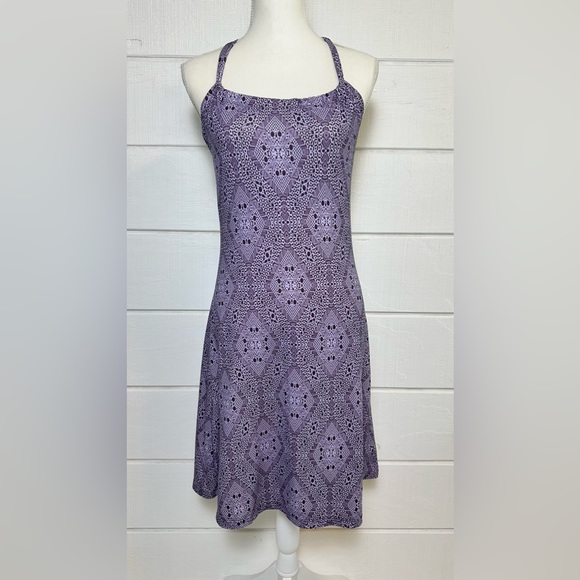 Prana Women's Dresses Prana Quinn Dress Sz XS Purple Outdoor Yoga Geometric - Picture 3 of 13